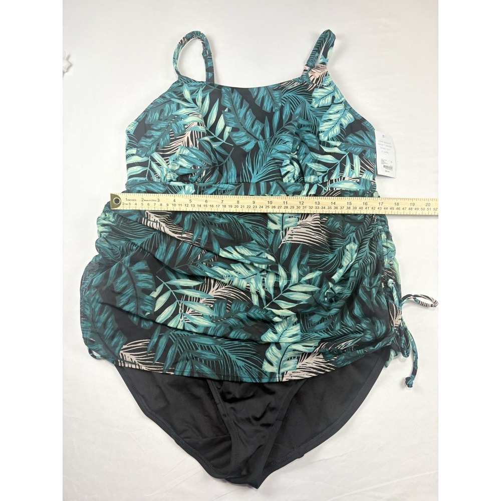 NWT Swim By Cacique Lightly Lined No Wire One Piece Swim Dress Suit Size 16 - Picture 8 of 13